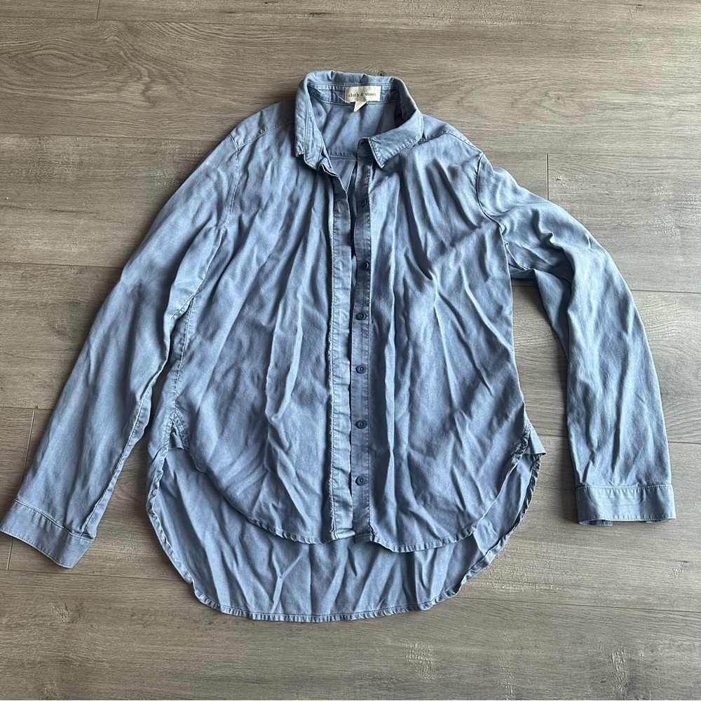 Cloth & Stone long sleeve button down top - size small